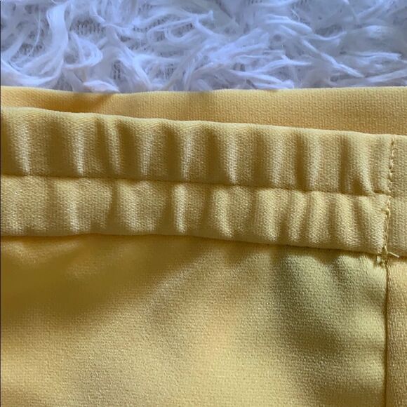 Vintage Metrostyle Women’s Yellow 2-Piece Jacket Skirt Matching Suit Set Size 12 - Picture 15 of 16